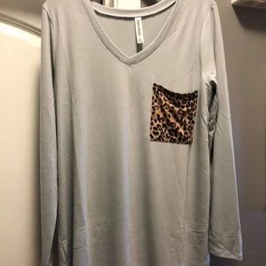 ‼️‼️‼️SOLD ‼️‼️‼️Fashion Ten Tunic with Cheetah